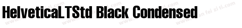 HelveticaLTStd Black Condensed字体转换